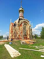 После зимнего перерыва в Канаше вновь возобновлены работы по строительству храма-часовни святых благоверных князей Петра и Февронии Муромских (фото №2).