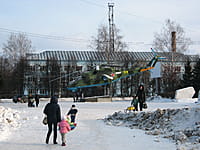 Памятник вертолету МИ-24В - монумент Мужества и Отваги. 04 января 2014 (сб).