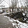 пер. Больничный, 1 (г. Канаш) -​ пешеходный мост через ручей.