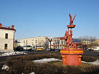 Скульптура "Сетнер и Нарспи". 24 марта 2014 (пн).
