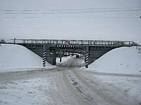 Железнодорожный мост (путепровод). 21 февраля 2014 (пт).