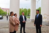 Ход капитального ремонта Дворца культуры города Канаша проинспектировал глава Канашского МО Валерий Чернов.